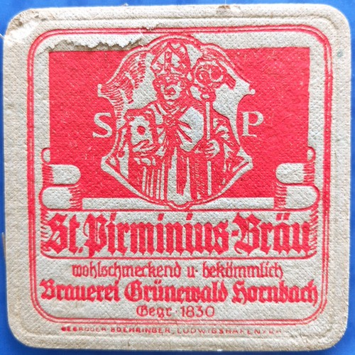 Old beer mat - vk, brewery