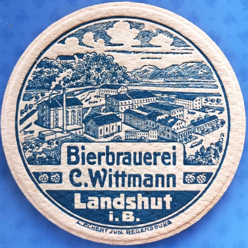Old beer mat brewery - old,