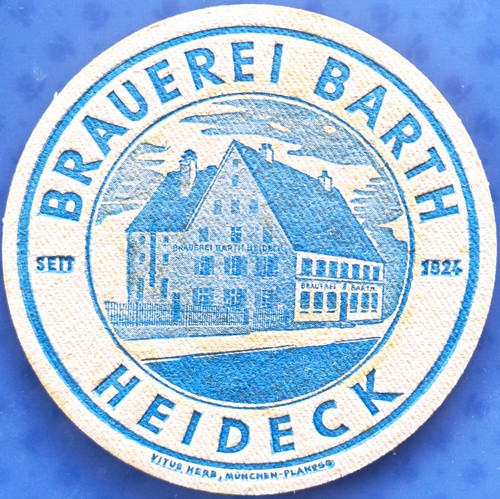 Old beer mat brewery barth - beer,