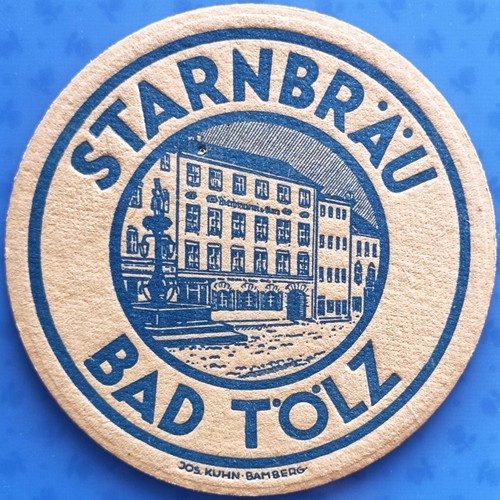 Old beer mat starnbräu bad - mat,