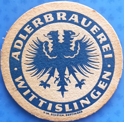 Old beer mat - , adlerbrauerei