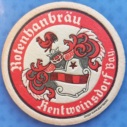Old beer mat rotenhanbräu - mat,