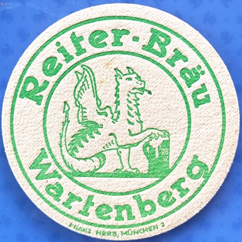 Old beer mat reiter bräu - old,