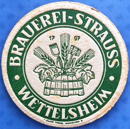 Old beer mat brewery - , strauss
