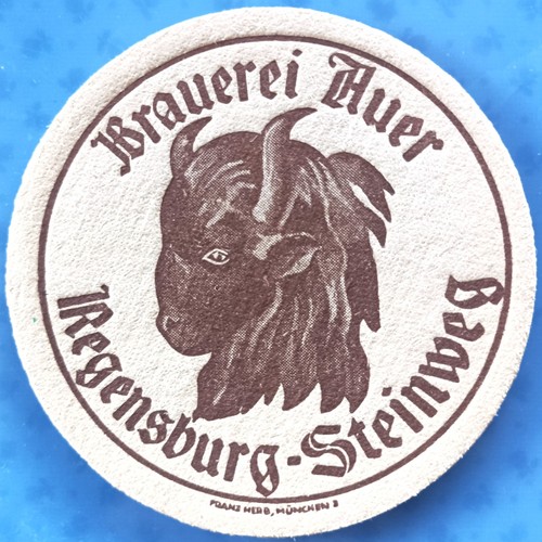 Old beer mat brewery auer - old,