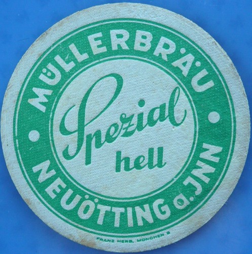 Old beer mat - , müller-bräu