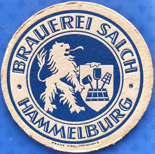 Old beer mat brewery salch - old,