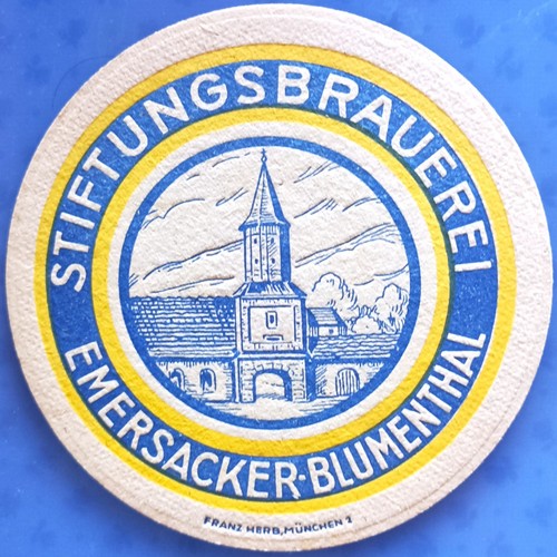 Old beer mat stiftungsbrauerei - old,
