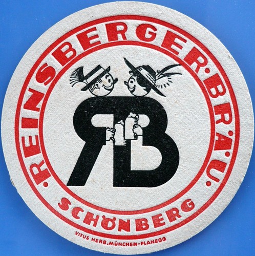 Old beer mat reinsberger bräu - old,