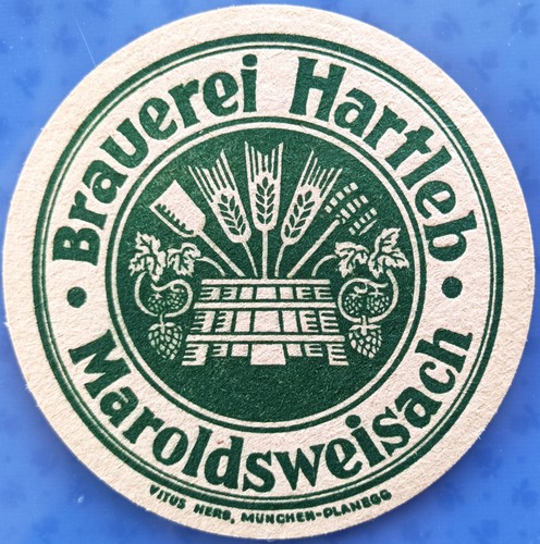 Old beer mat - brewery, hartleb