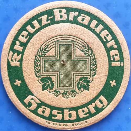 Old beer mat kreuz brewery - old,