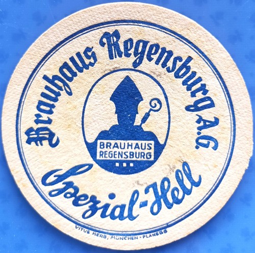 Old beer mat brauhaus - old,