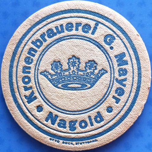 Old beer mat - , kronenbrauerei
