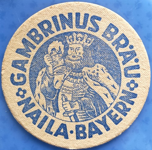 Old beer mat - vk, gambrinus