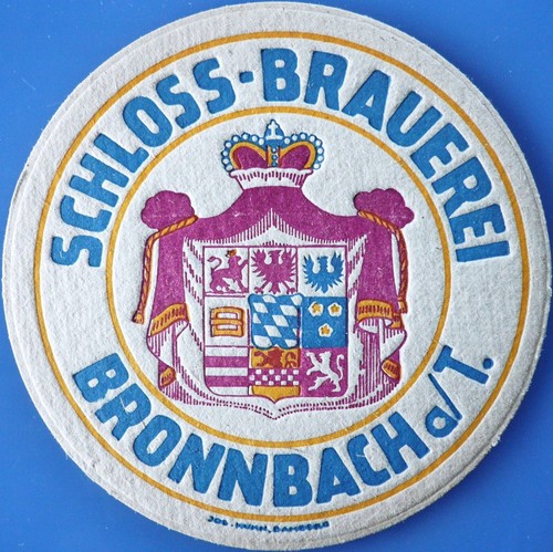 Old beer mat schloss brauerei - mat, schloss-brauerei