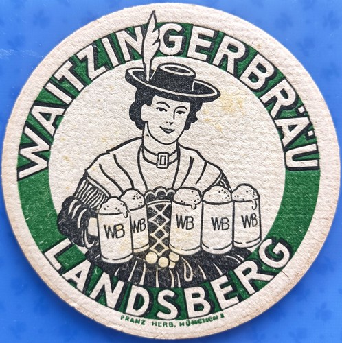 Old beer mat - , waitzingerbräu