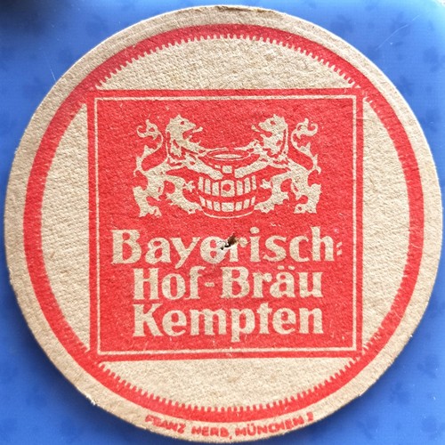 Old beer mat bavarian - old,