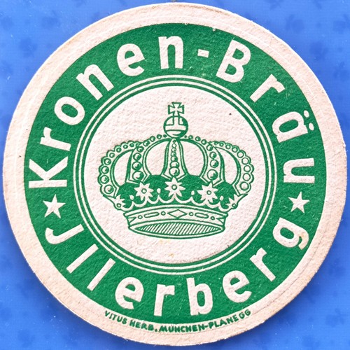 Old beer mat kronen bräu - old,