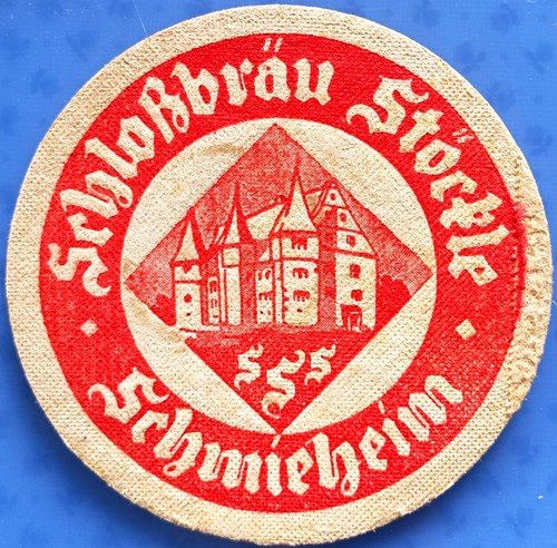 Old thick beer mat