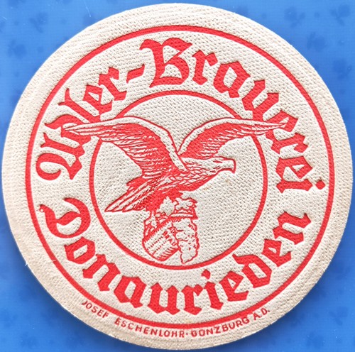 Old beer mat adler - mat,