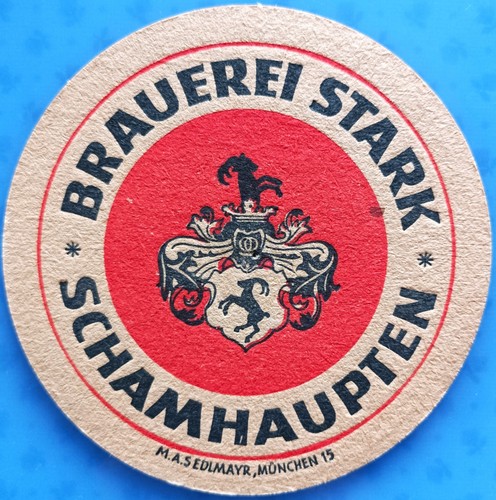 Old beer mat - brewery, stark