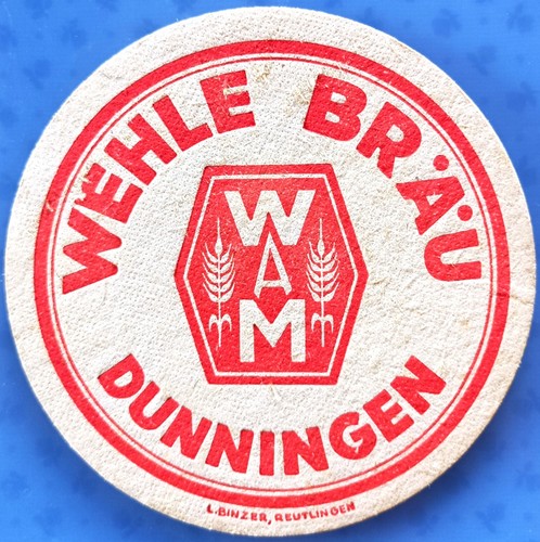Old beer mat wehle bräu - old,