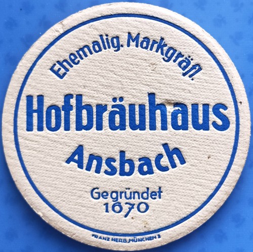 Old beer mat hofbrauhaus - old,