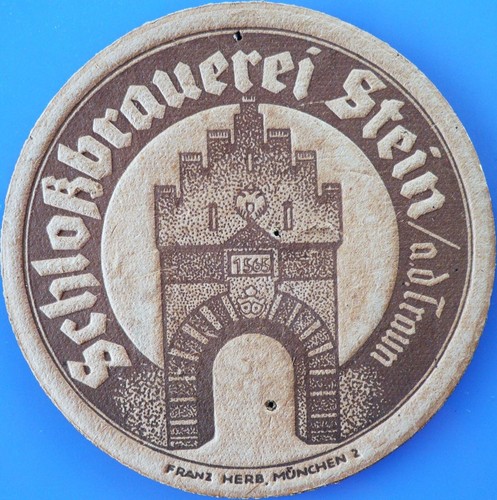 Old beer mat schlossbrauerei - old,