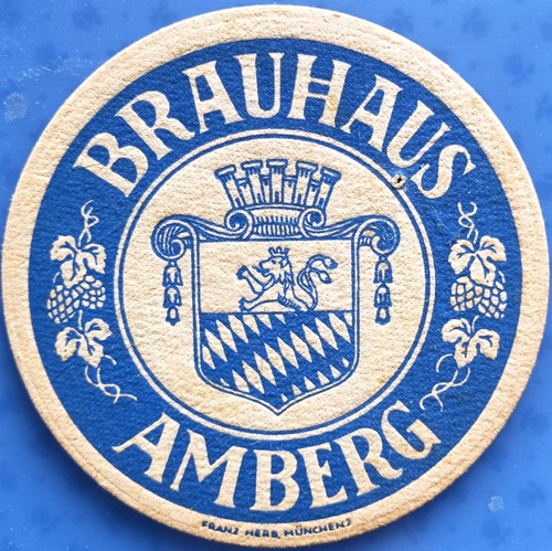 Old beer mat brauhaus - old, amberg