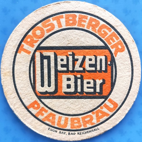 Old beer mat trostberger - old,