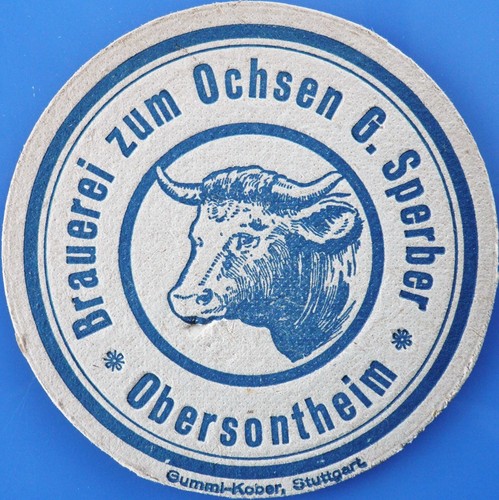 Old beer mat ochsenbrauerei - old, vk