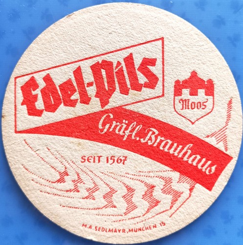 Old beer mat edel - beer,