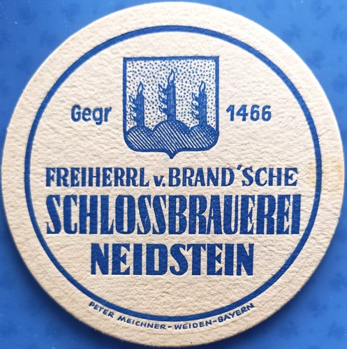 Old beer mat schlossbrauerei - old,