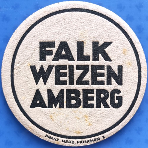 Old beer mat falk weizen - mat,