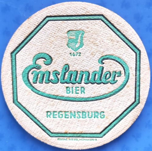 Old beer mat emslander - old,