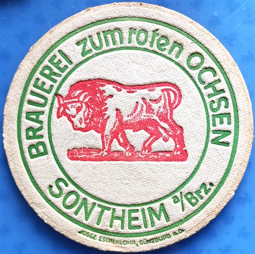 Old beer mat - brewery, to