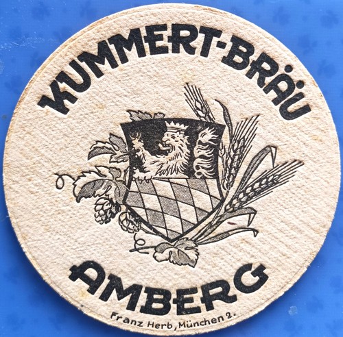 Old beer mat kummert - mat, kummert-bräu