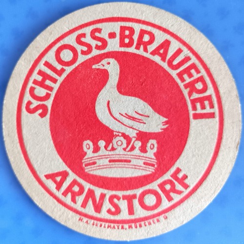 Old beer mat schloss brauerei - beer, schloss-brauerei