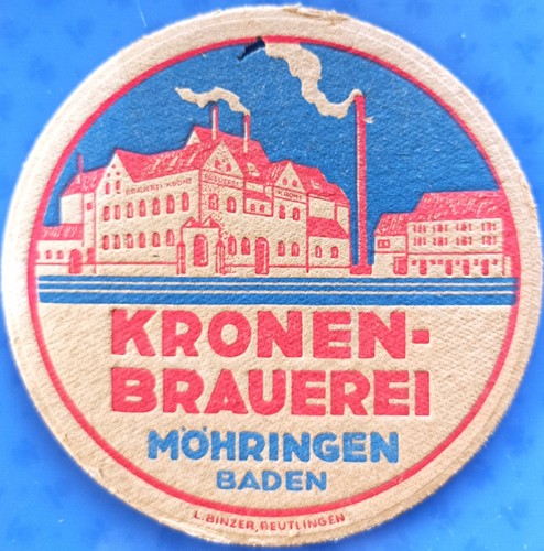 Old beer mat kronen brewery - old,