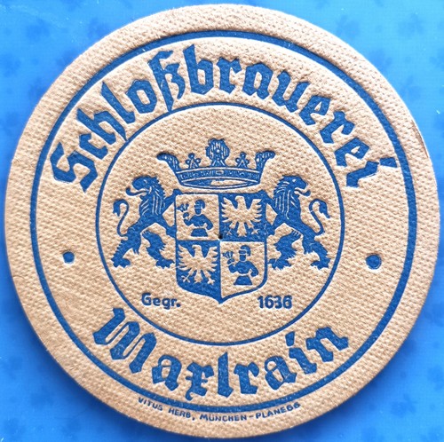 Old beer mat - , schlossbrauerei