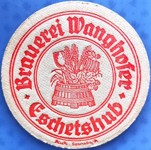 Old beer mat brewery wanghofer - brewery,