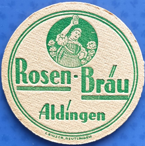 Old beer mat - , rosen-bräu