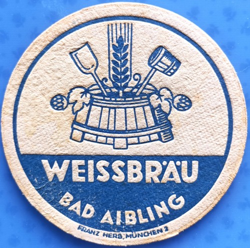 Old beer mat weissbräu bad - weissbräu,