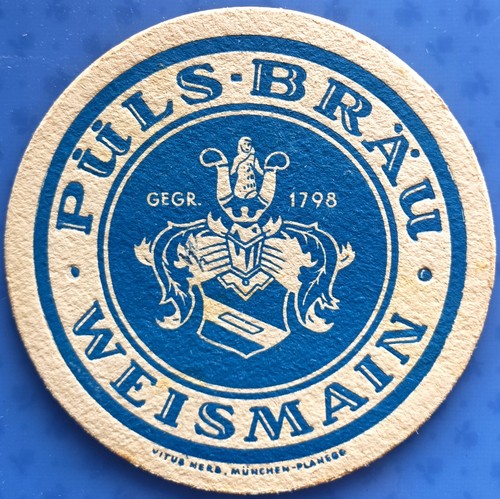 Old beer mat püls - old,