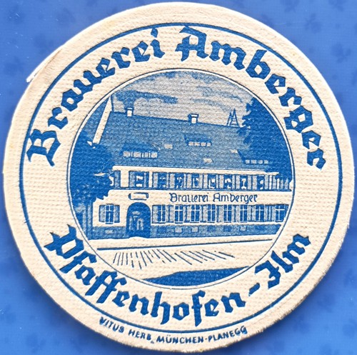 Old beer mat brewery - beer,