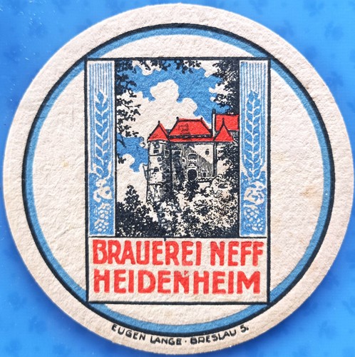 Old beer mat - vk, brewery