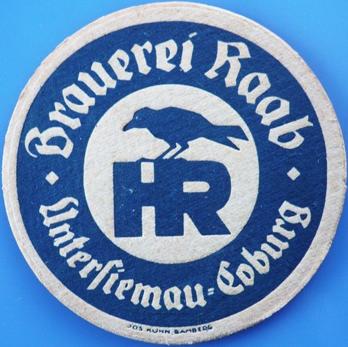 Old beer mat brewery raab - old,