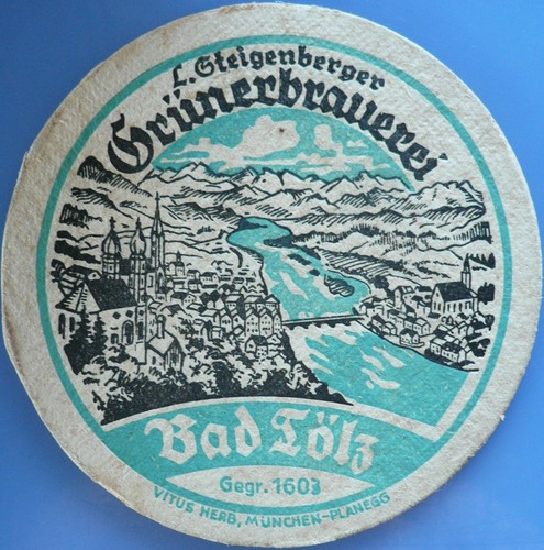 Old beer mat steigenberger - old, l.
