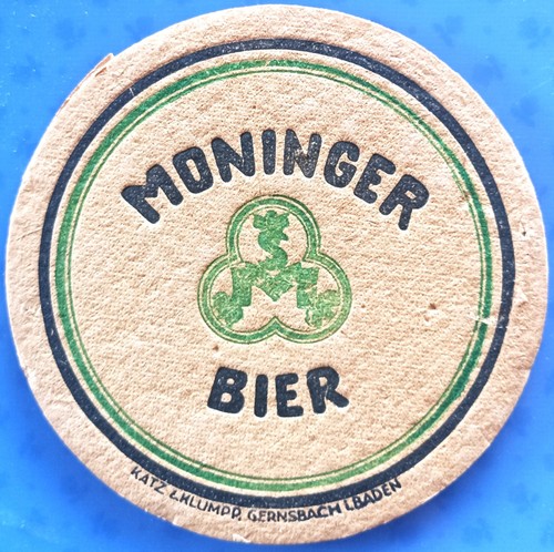 Old beer mat moninger - moninger,