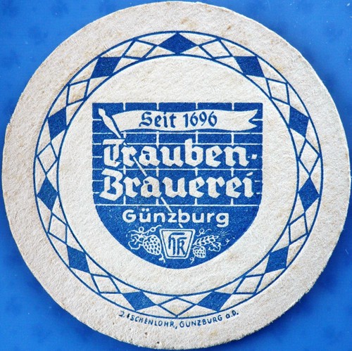 Old beer mat grape brewery